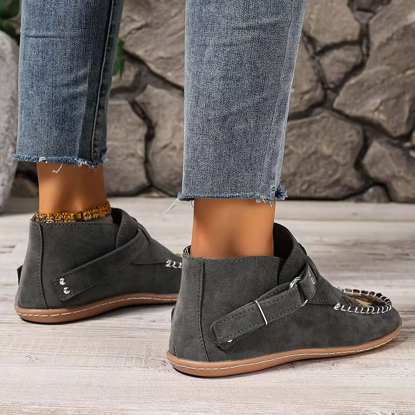 Women's Cat Print Slip-On Loafers