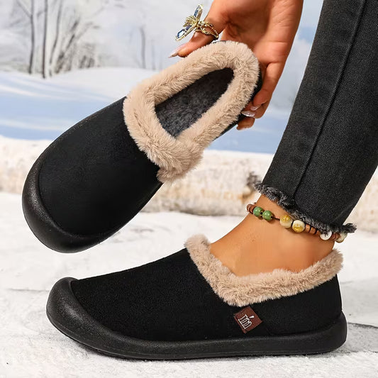 Women's Plush Trim Winter Slippers
