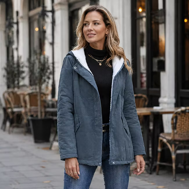 Women's Stud Detail Hooded Jacket