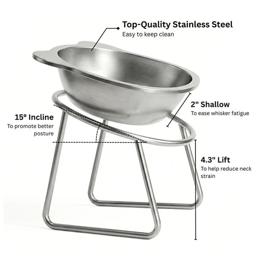 Adjustable Elevated Dog Bowl Stand