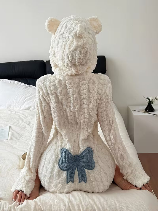 Women's Animal Hooded Winter Bodysuit