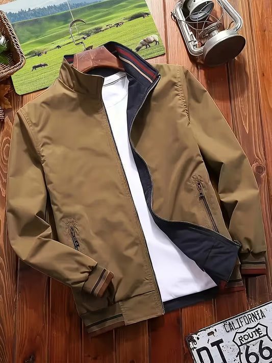 Men's Reversible Stand Collar Jacket