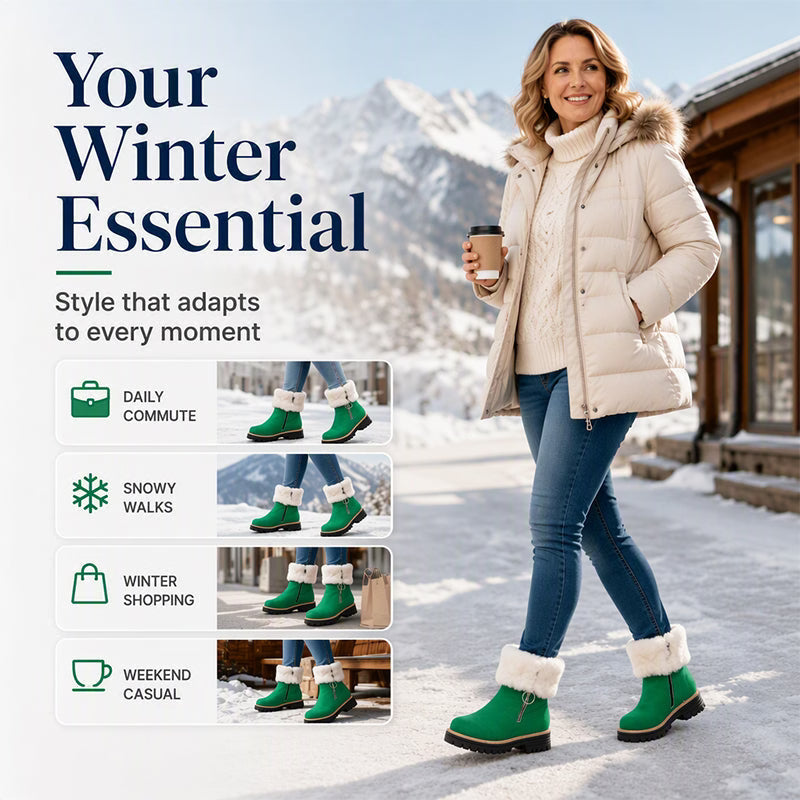 Women's Cosy Fur-Lined Winter Ankle Boots