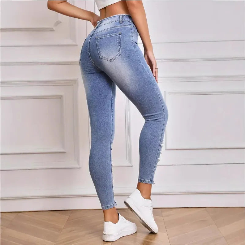 Women's Pearl Embellished Skinny Jeans