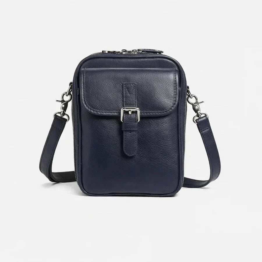 Women’s Compact Leather-Look Crossbody Handbag