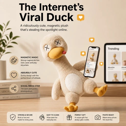 Poseable Magnetic Plush Duck
