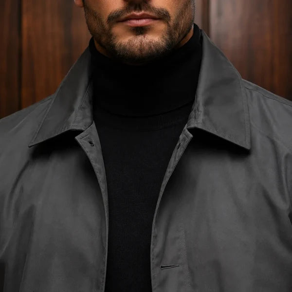 Men's Lightweight Button Front Coat
