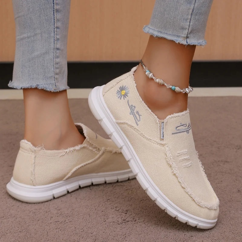 Women's Casual Canvas Slip-On Shoes