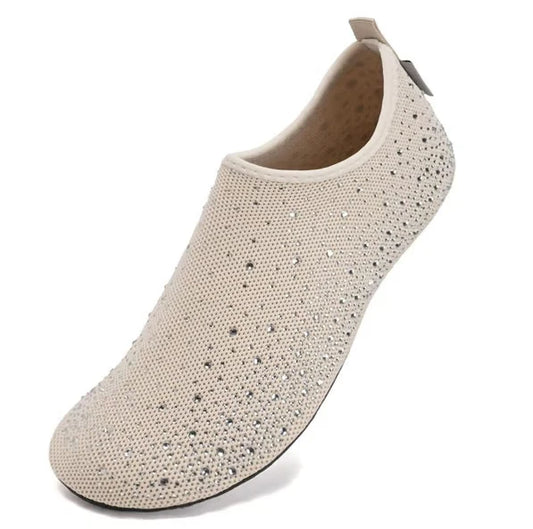 Women’s Barefoot Mesh Aqua Socks with Non Slip TPR Sole