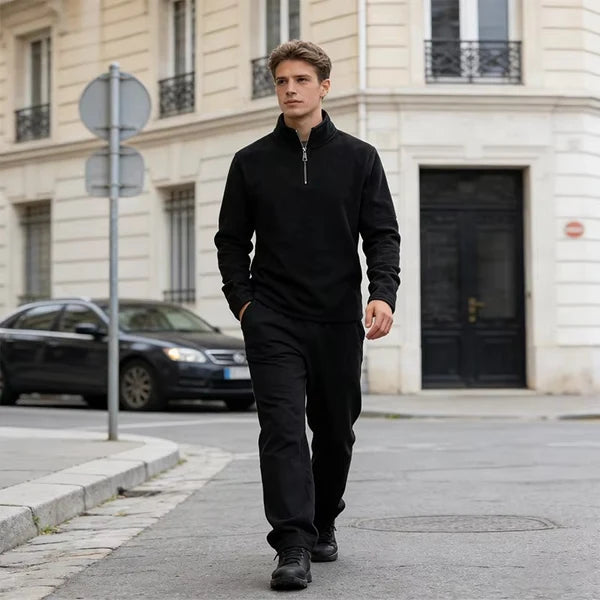 Men's Soft Fleece Quarter-Zip Pullover