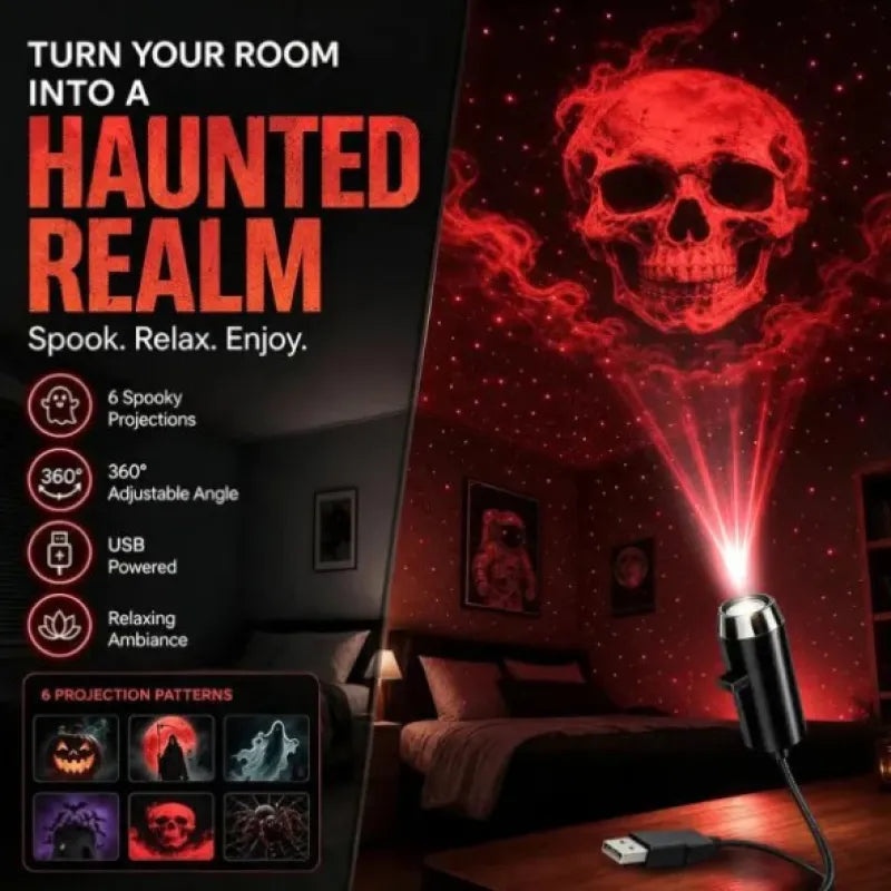 Festive Glow USB Christmas Projector