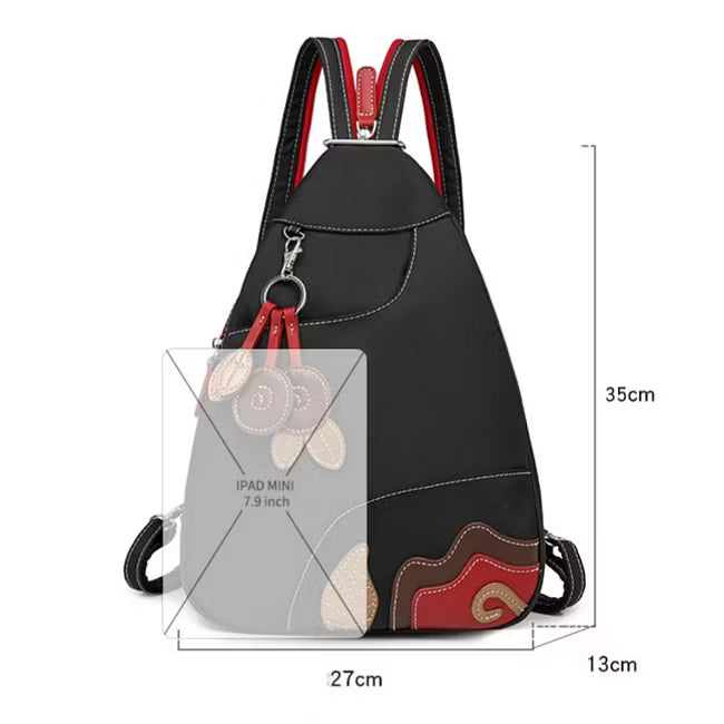 Women's Floral Detail Convertible Backpack