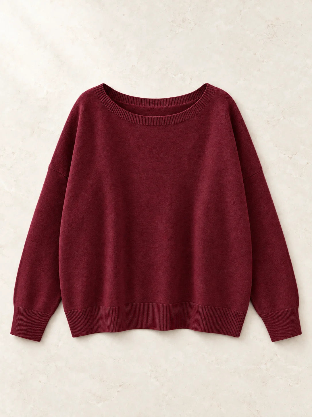 Women's Relaxed Round Neck Knit Jumper