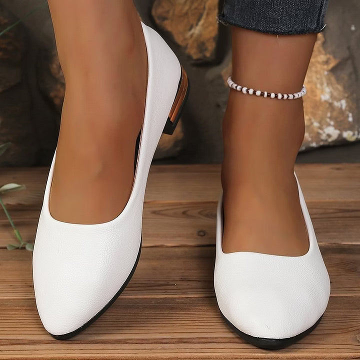 Women's Elegant Low-Heel Slip-On Shoes