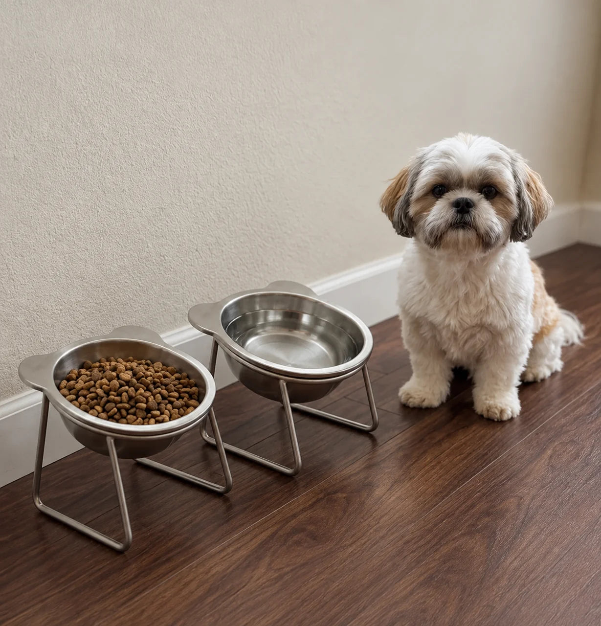 Adjustable Elevated Dog Bowl Stand
