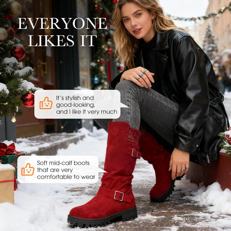 Women's Slouchy Mid Calf Boots