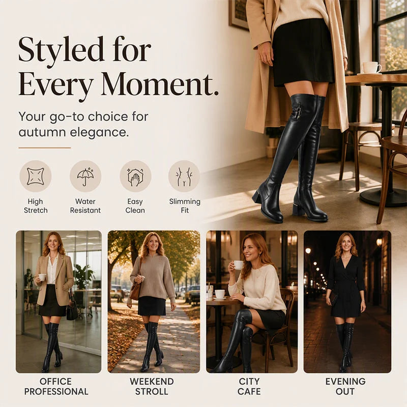 Women's Stretch Over-the-Knee Winter Boots
