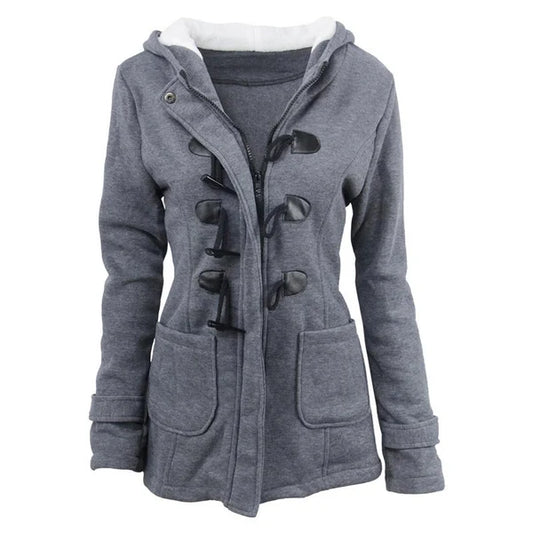 Women's Mid-Length Hooded Winter Jacket