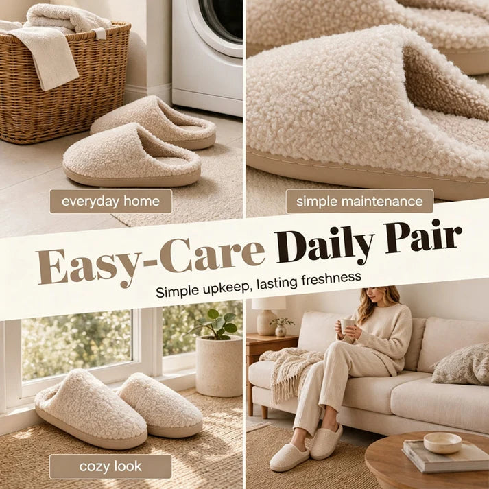 Unisex Plush Indoor Slippers