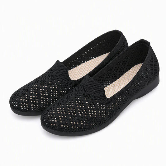 Women's Cut-Out Knit Slip-On Trainers