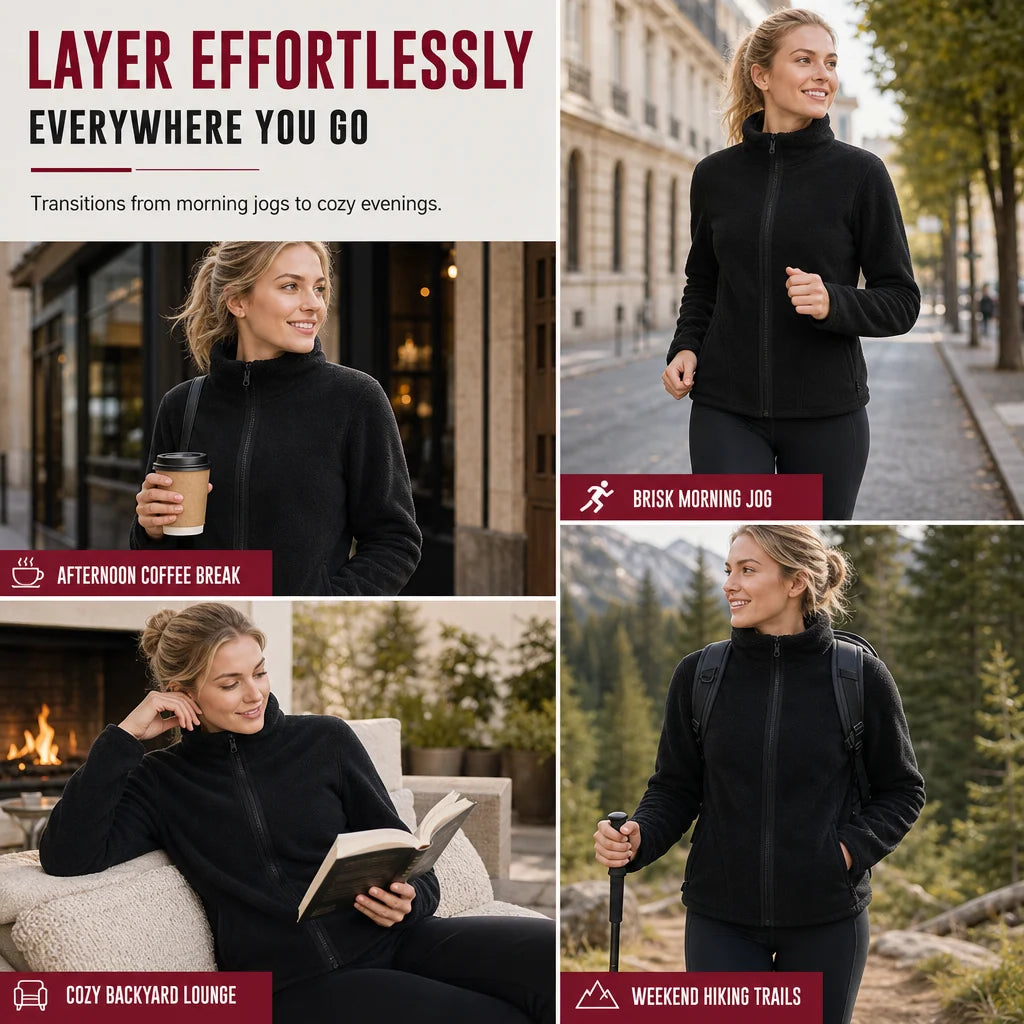 Cosy Reversible Fleece Zip-Up Jacket
