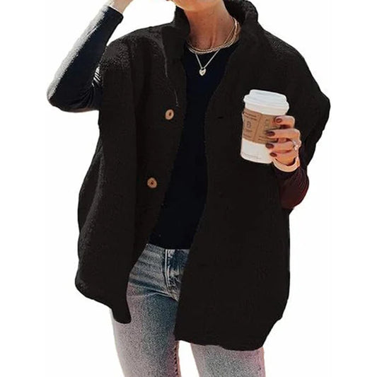 Women's Soft Sherpa Button-Up Gilet