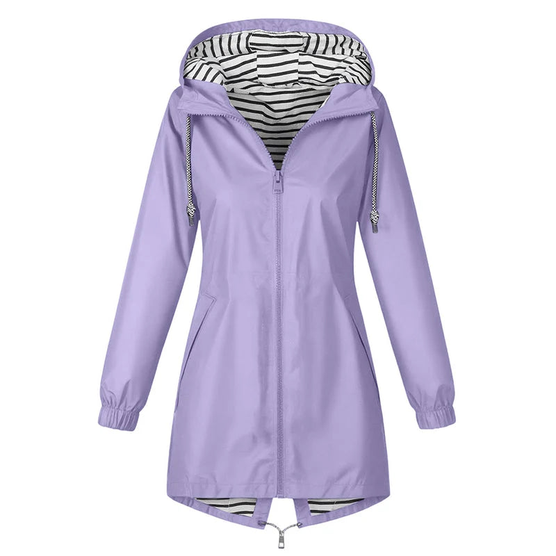 Women's Lightweight Hooded Rain Jacket