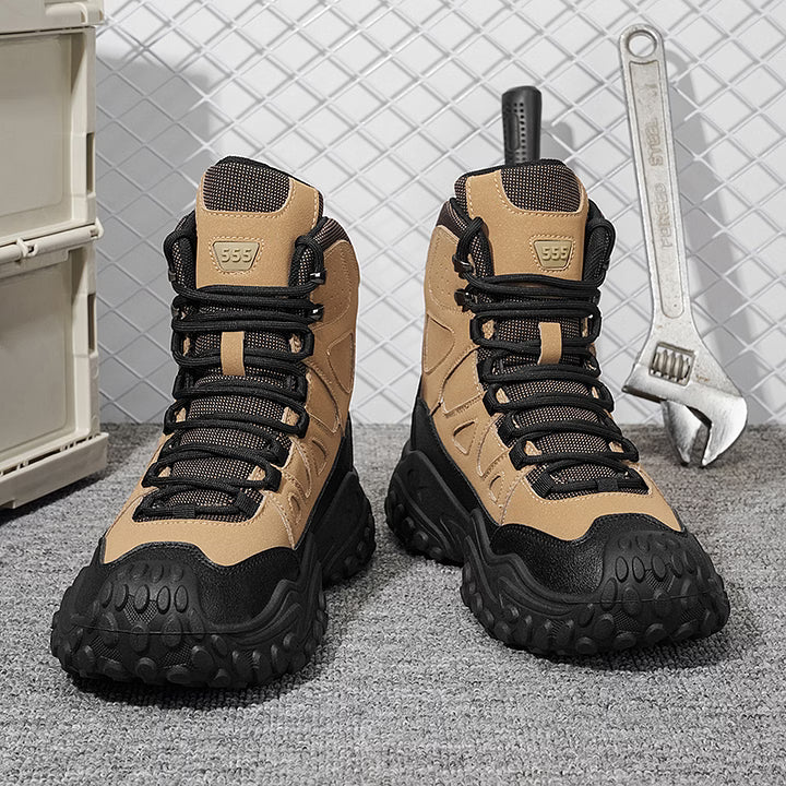 Men's Rugged High-Top Hiking Boots