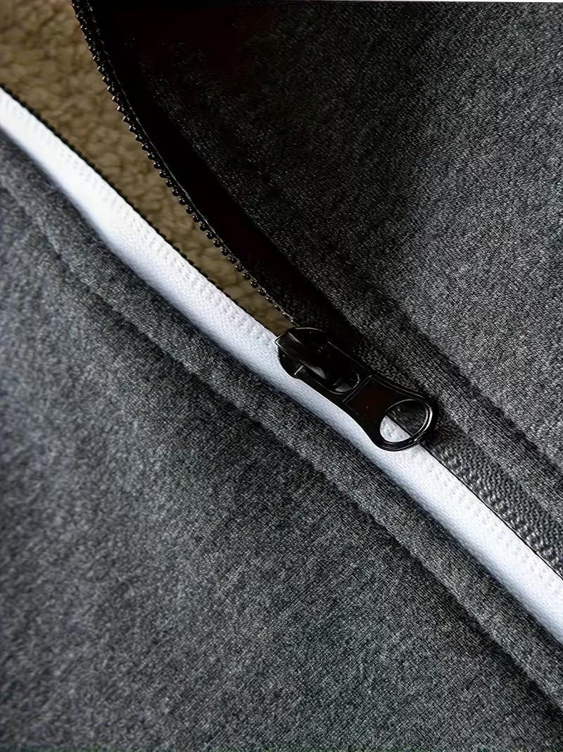 Men's 2-Piece Fleece-Lined Hooded Jacket Set