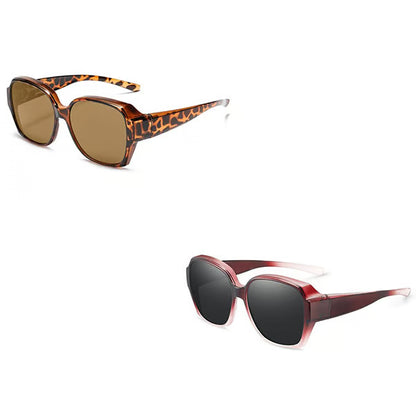Polarised Round Cat-Eye Sunglasses