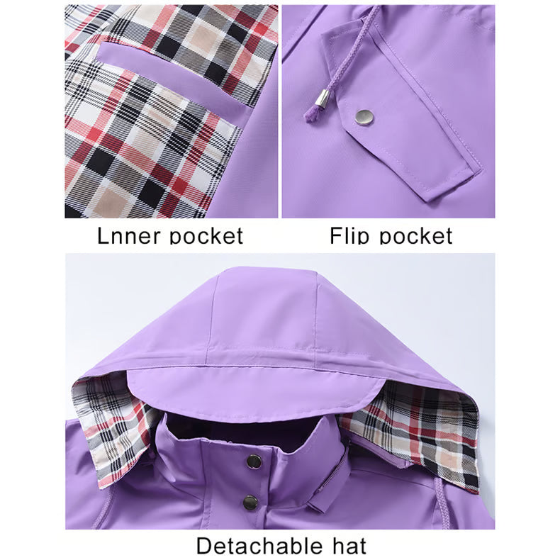 Women's Lightweight Hooded Rain Jacket