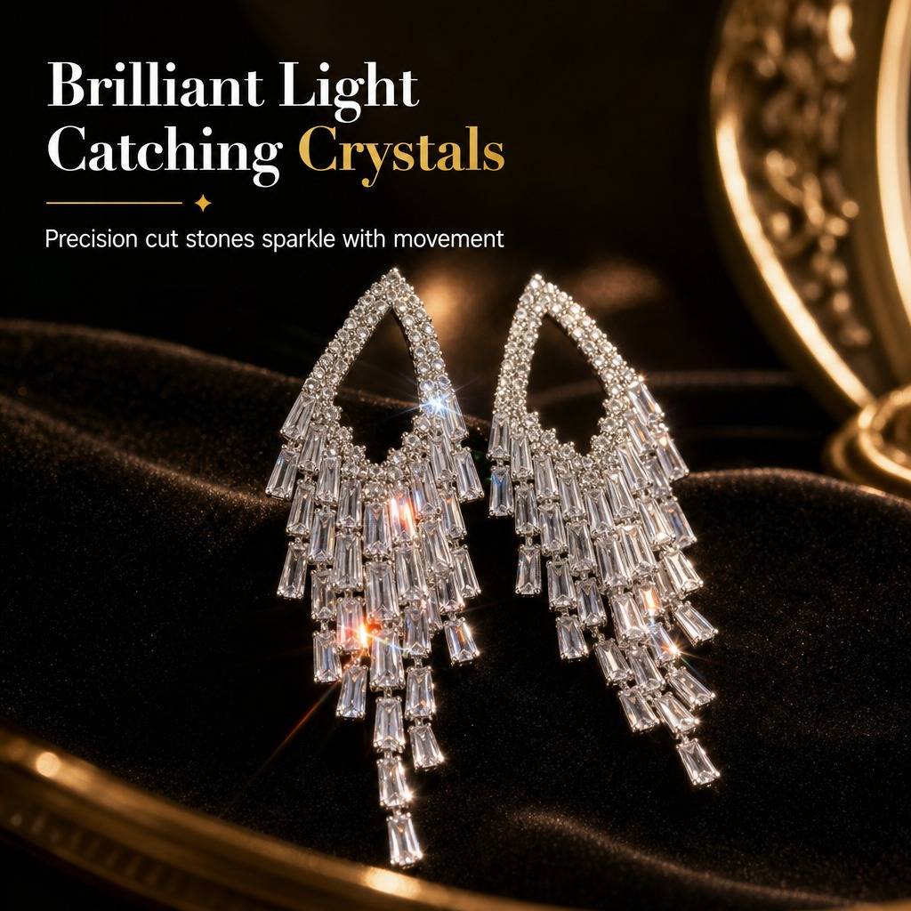 Women's Geometric Tassel Drop Earrings