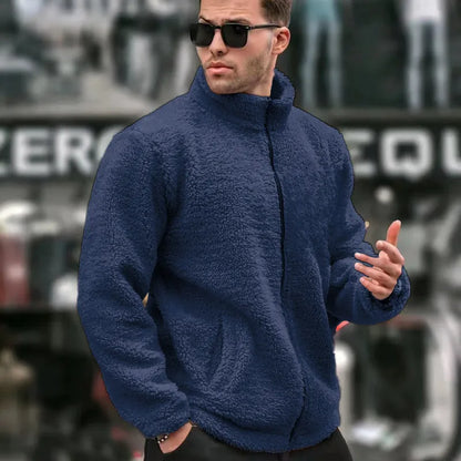 Men's Double-Sided Fleece Zip-Up Jacket