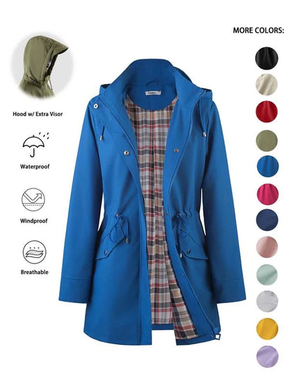 Women's Lightweight Hooded Rain Jacket