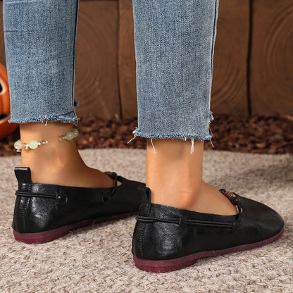 Women's Beaded Strap Casual Flats