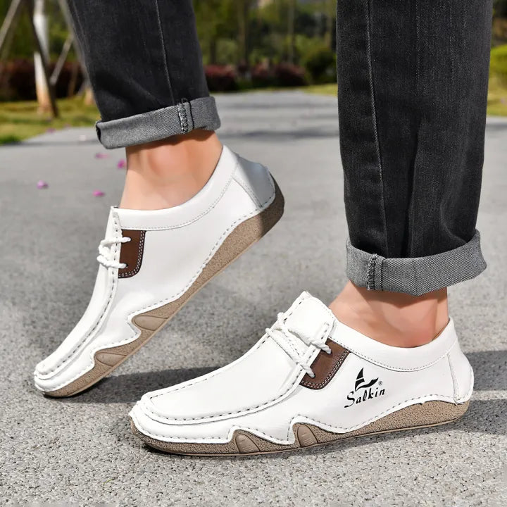 Men's Hand-Stitched Wide Fit Loafers