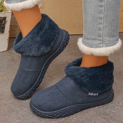 Women's Cosy Plush-Lined Winter Mules