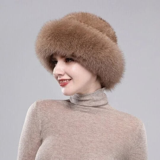 Women's Plush Faux Fur Winter Hat