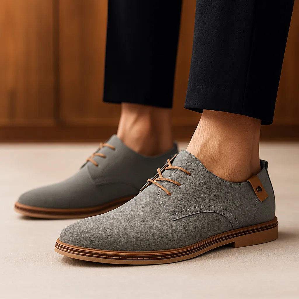 Men's Suede Look Casual Lace Up Shoes