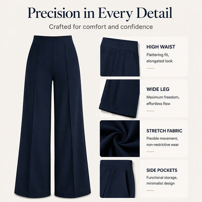 Women's High-Waisted Wide-Leg Trousers