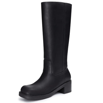 Women's Embossed Knee High Boots