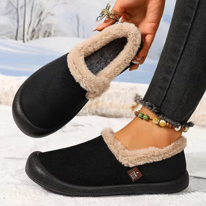Women's Plush Trim Winter Slippers