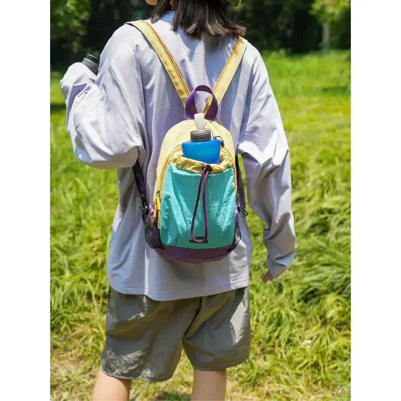 Compact Colour Block Travel Rucksack