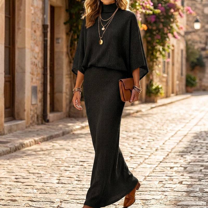 Women's Batwing Top & Maxi Skirt Set