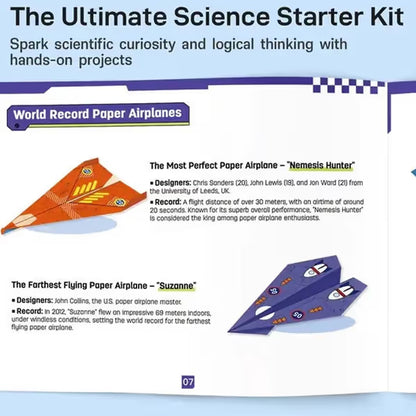 Kids' DIY Paper Aeroplane Folding Kit