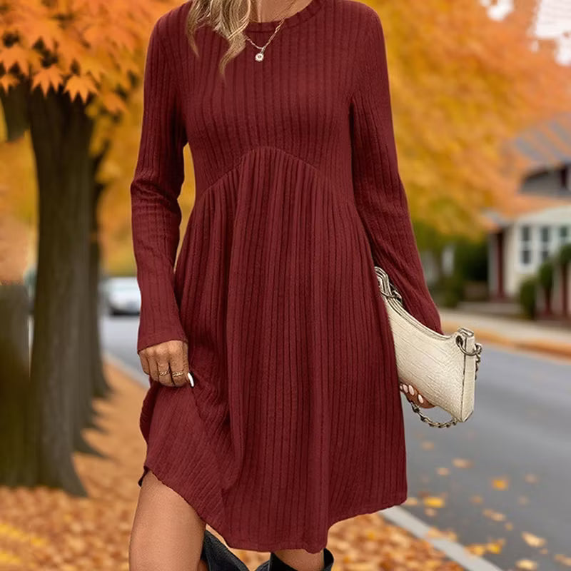 Women's Elegant Knitted Midi Dress