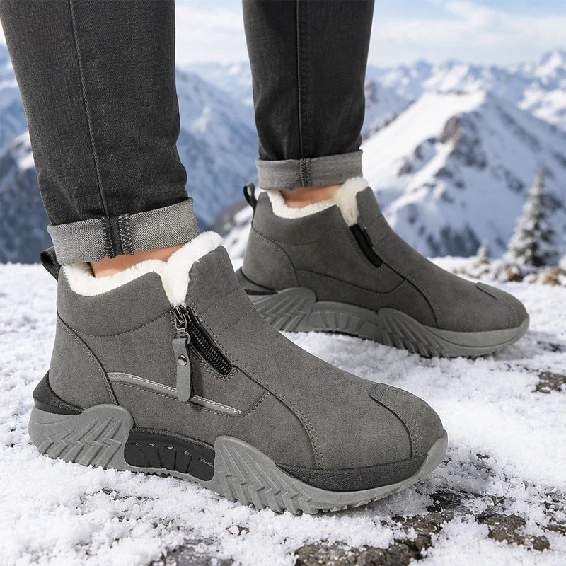 Men's Fleece-Lined Side Zip Winter Boots