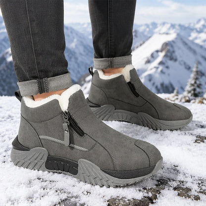 Men's Fleece-Lined Side Zip Winter Boots
