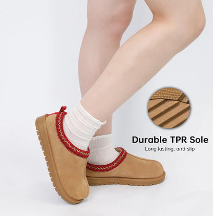 Women's Plush-Lined Slip-On Slippers