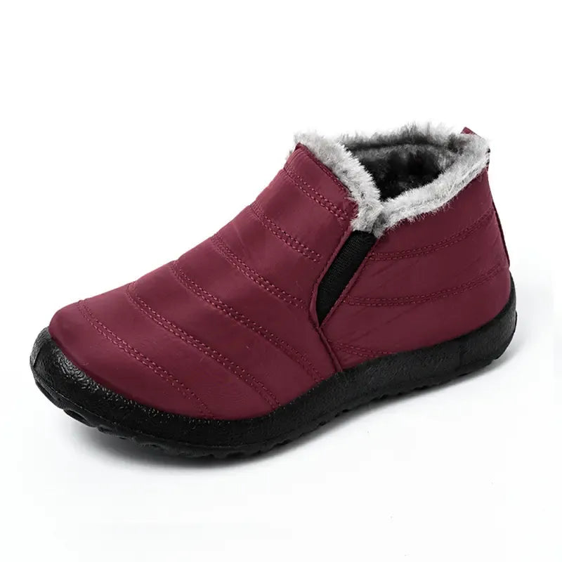 Women's Plush-Lined Winter Ankle Boots